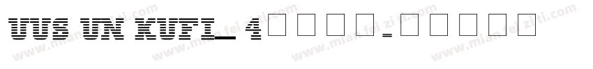 UUS UN KUFI_4免费下载字体转换